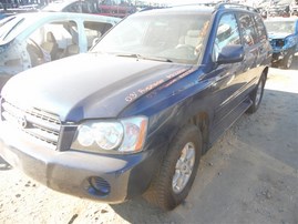 2003 Toyota Highlander Navy Blue 3.0L AT 2WD #Z22750